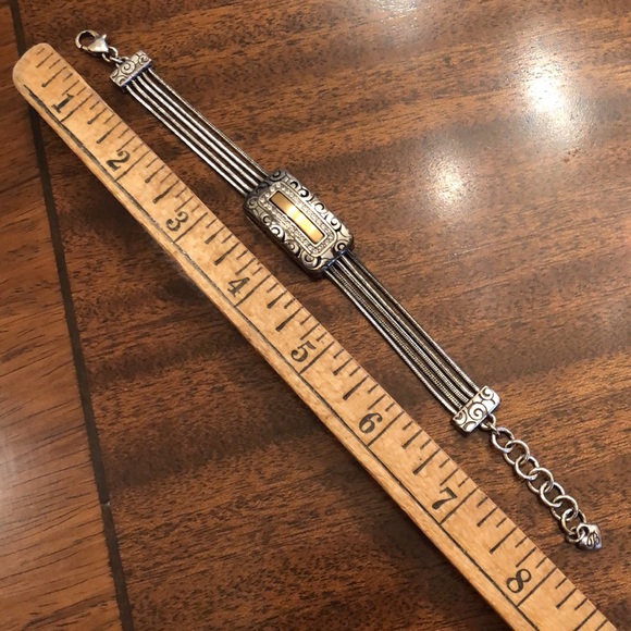 Vintage Brighton bar multi strand bracelet with Swarovski crystals - Picture 16 of 16